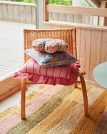 Iced Vovo Stripe Frill Cushion