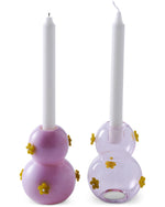 Flower Power Candle Stick Holder Set