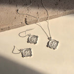 Hope Earrings with White Topaz | Silver