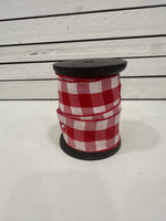 Red Gingham Ribbon