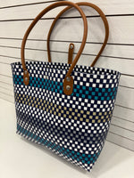 Recycled Woven Basket Tote | Small