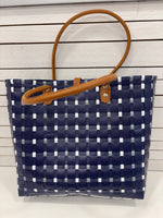 Recycled Woven Basket Tote | Small