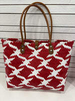 Recycled Woven Basket Tote | Small