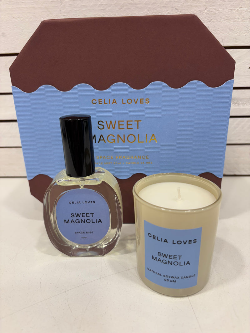 Duo Set | Sweet Magnolia Room Spray & 95gm Candle