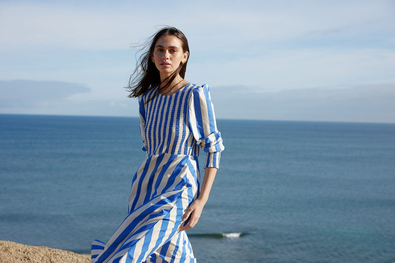 Sadie Dress Pacific Stripe