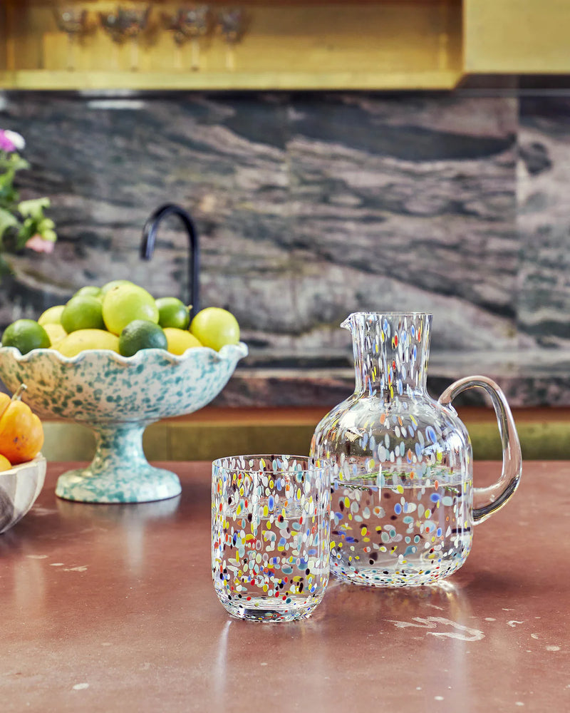 Party Speckle Carafe and Glass