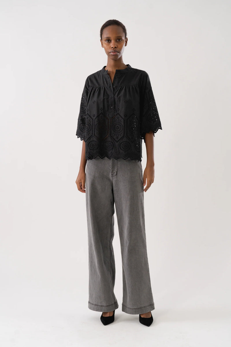 Louise Blouse | Washed Black