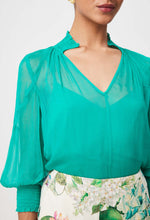 Lane Viscose Chiffon Blouse | Bay Green