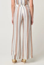 Dynasty wide leg pant | Cayman stripe