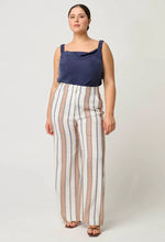 Dynasty wide leg pant | Cayman stripe