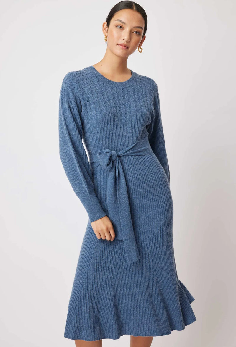Once Was | Shammar Knit Dress | Sapphire Blue – Betty and Lola