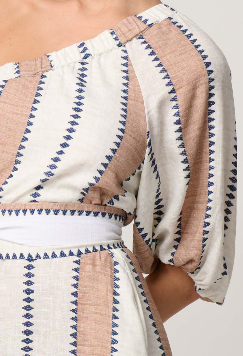 Bahia One shoulder | Cayman Stripe