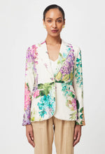 Bahia Lace Trim Stretch Blazer | Wisteria Alba