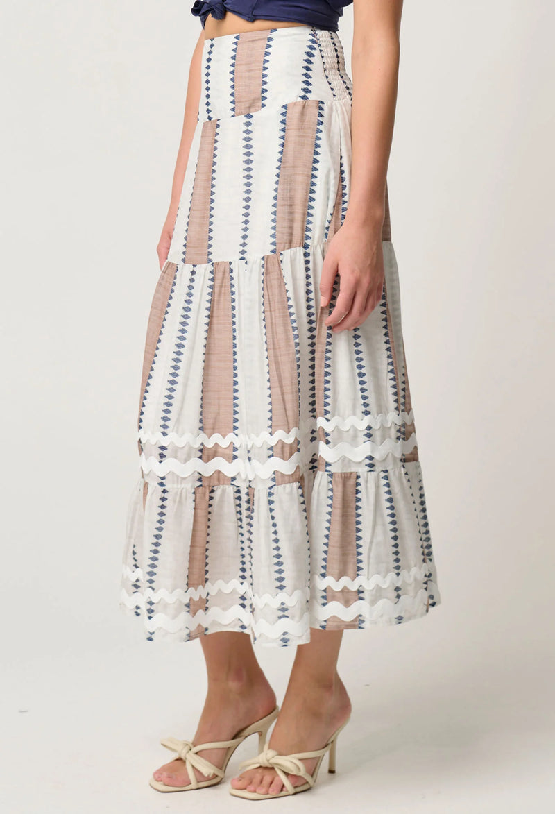 Bahia Skirt | Cayman Stripe