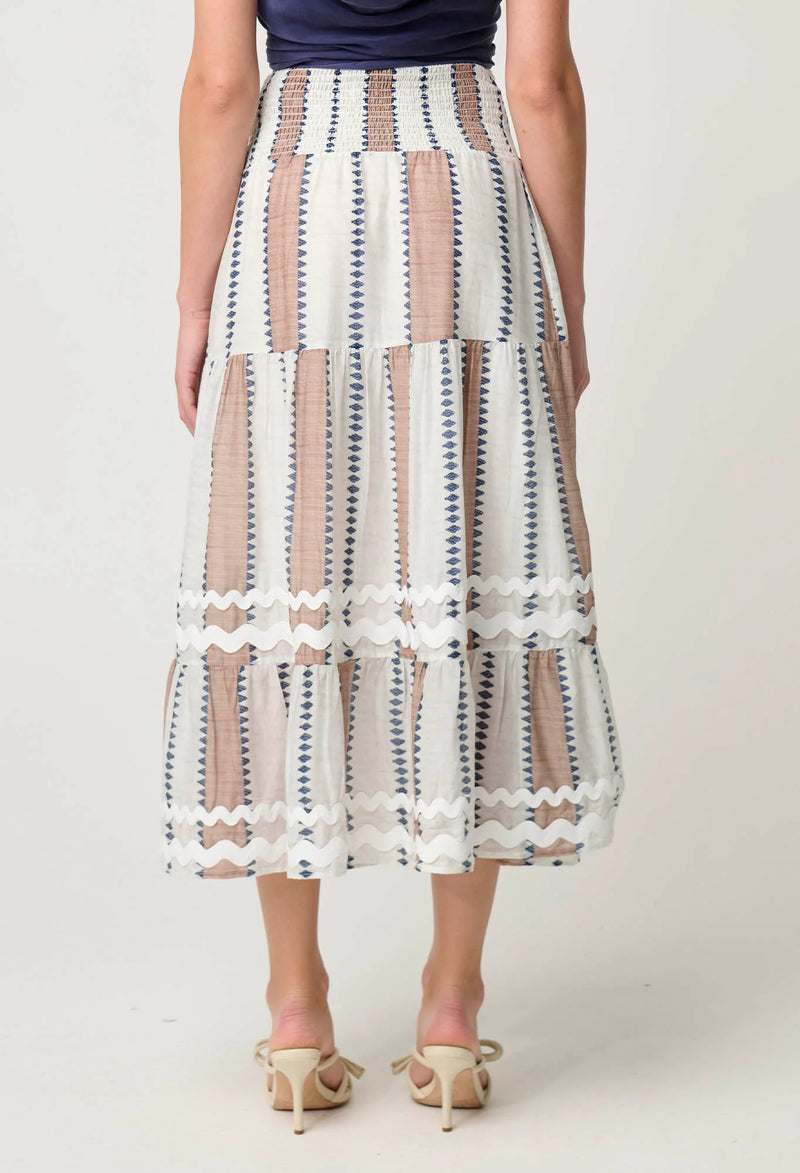 Bahia Skirt | Cayman Stripe