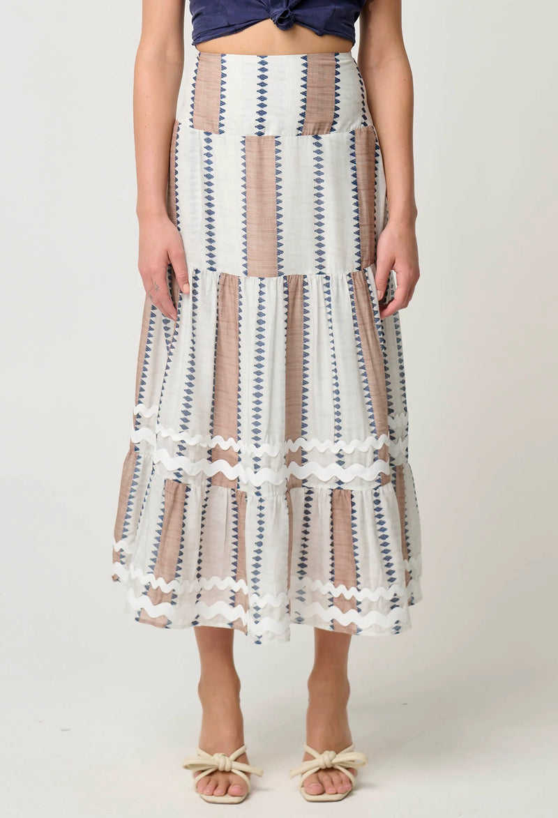 Bahia Skirt | Cayman Stripe