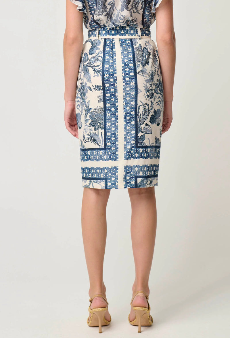 Delray stretch skirt | ink fle