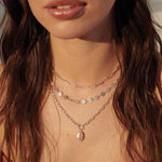 Aphrodite goddess Pearl Drop Necklace