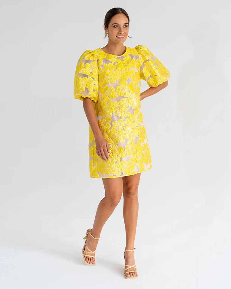 Rochelle Mini Dress | Sunglow Yellow