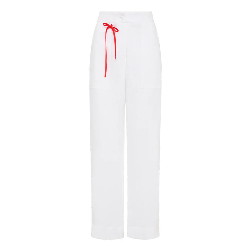 Marlene Pant White Linen