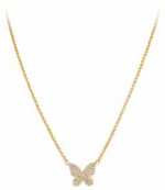 Butterfly Pave Necklace