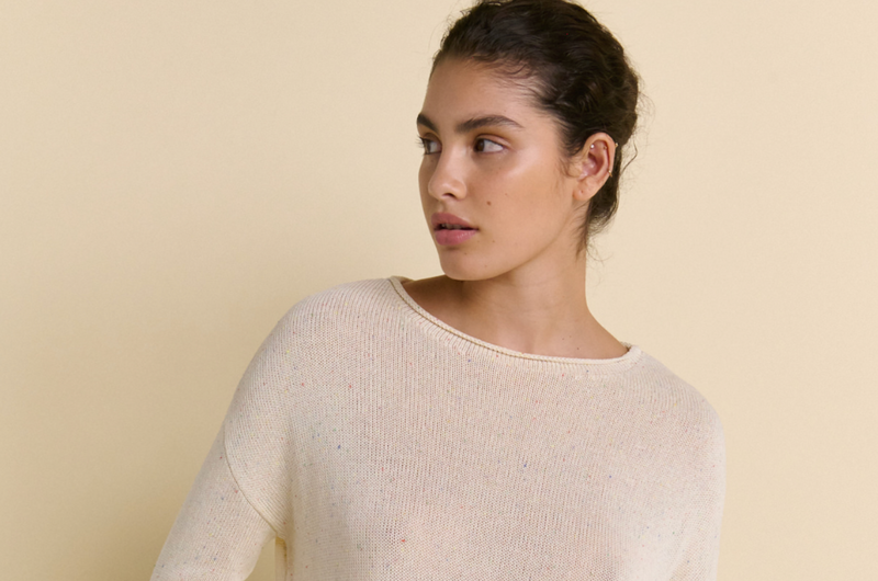 Speckle Spring Knit | Ivory