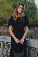 State Black Midi Dress