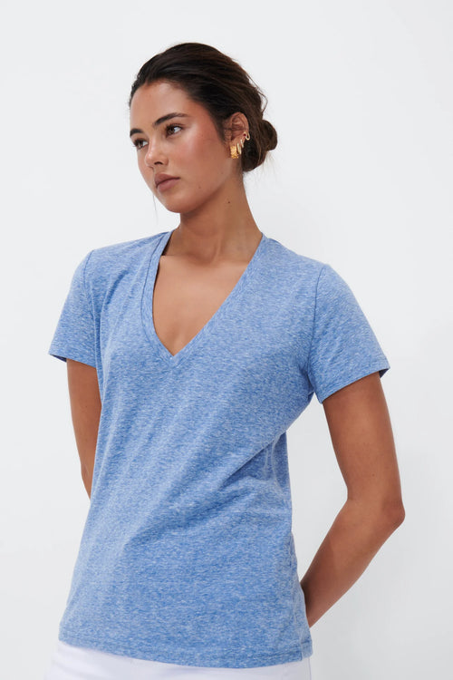 Veronica Tee | Denim Blue