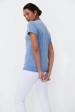 Veronica Tee | Denim Blue