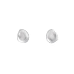 Silver Keshi Studs