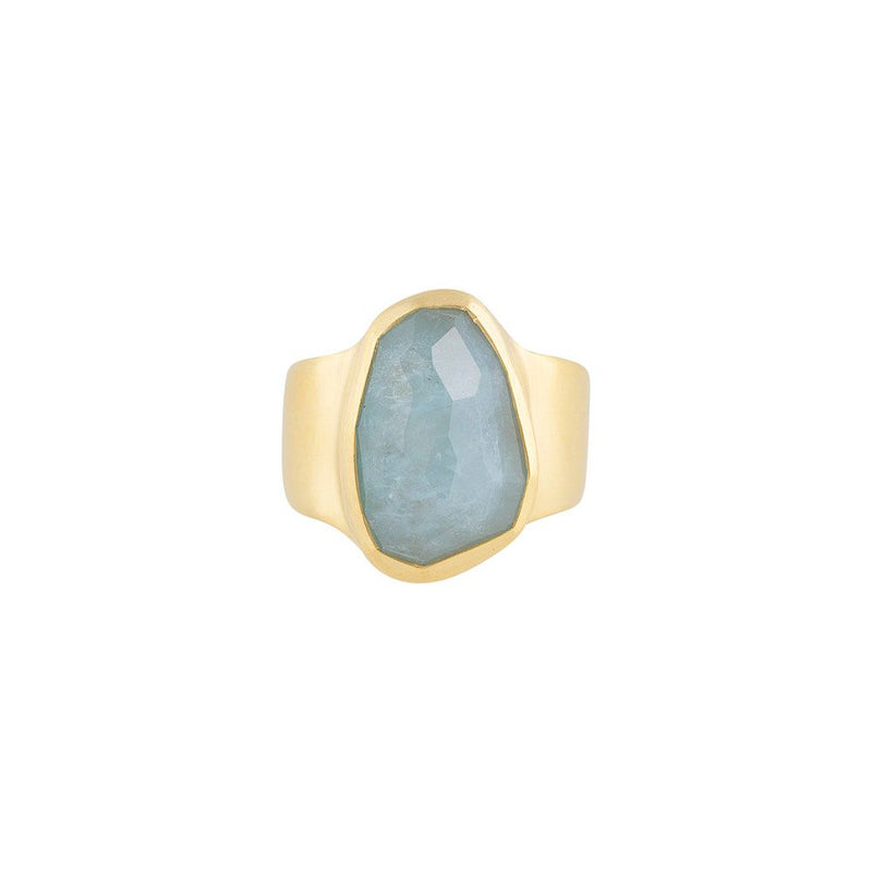 Free form Aquamarine Ring