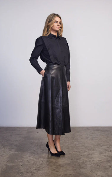 Black leather clearance skirt gold coast