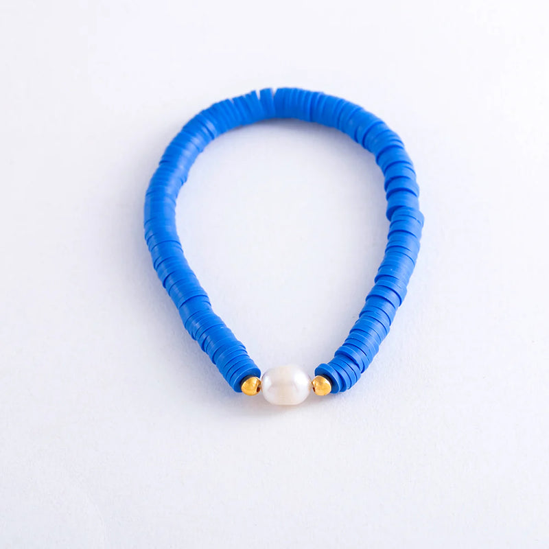 Pearl Pop Heishi Bead Bracelet