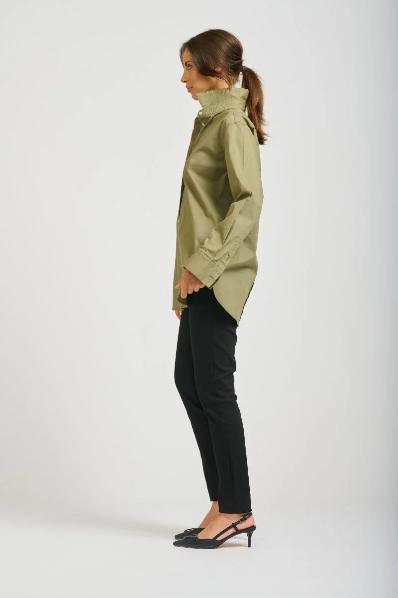 Classic cotton shirt | Khaki