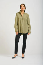 Classic cotton shirt | Khaki