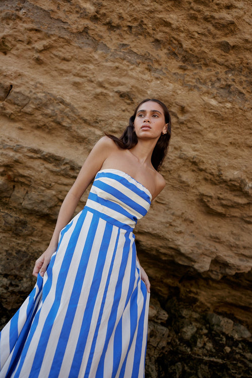 Hazel Dress Pacific Stripe