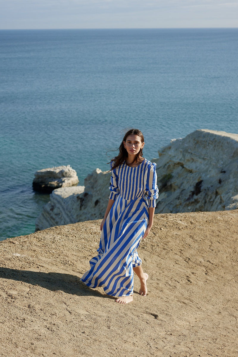 Sadie Dress Pacific Stripe