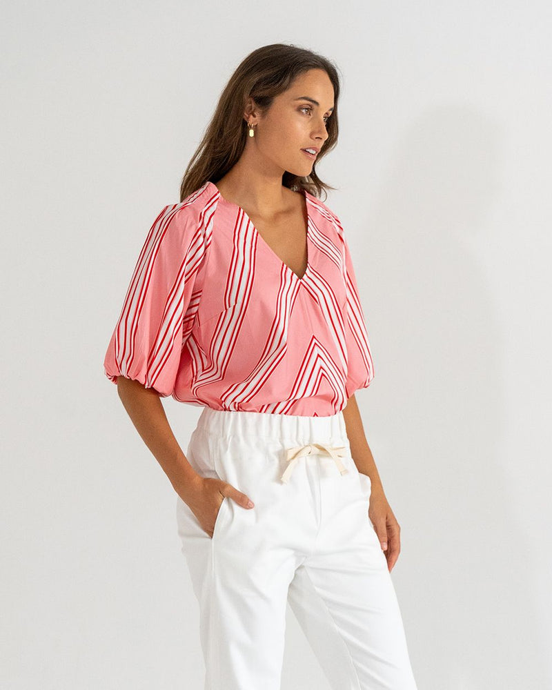 Geneva Top | Candy Stripe