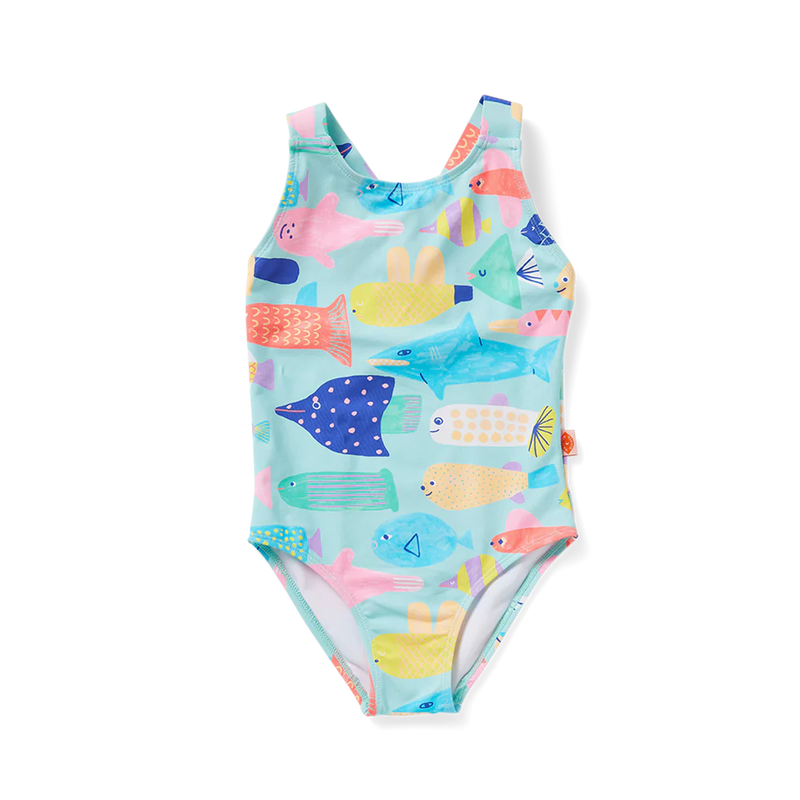 Elastic Strap Bather | Rainbow Reef