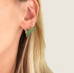 Green Agate Midi EARRING