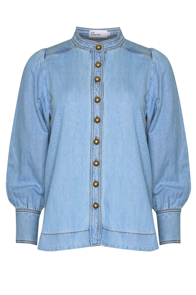 Hanker Top | Light Denim Wash