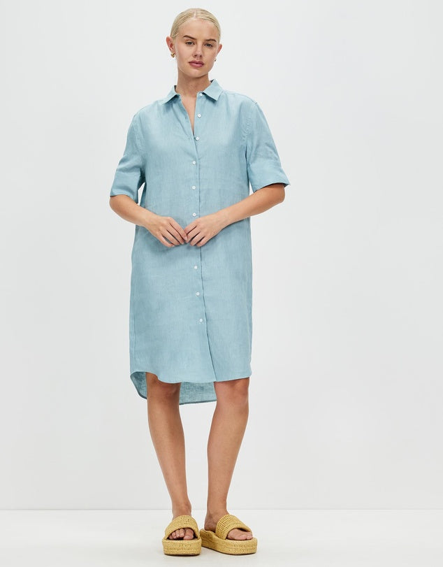 Hettie Shirt Dress | Sage