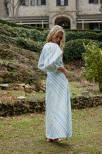 Lucinda Dress | Powder Stripe