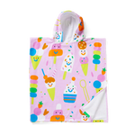 Kids Hooded Towel Sundae Fun Day