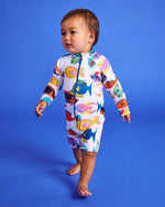 Fishy Business Baby long sleeve zip bathers