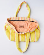 Pina Colada Stripe Terry Oversized Beach Bag One Size