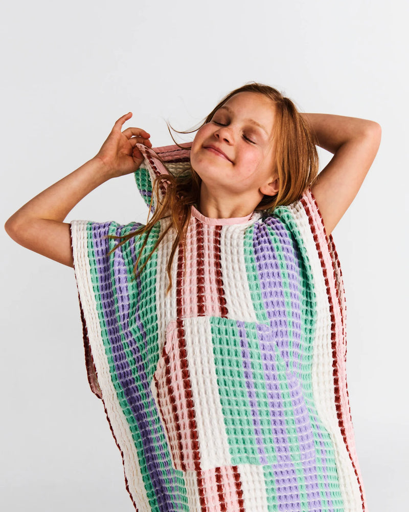 Kids Waffle Poncho | Island Delight