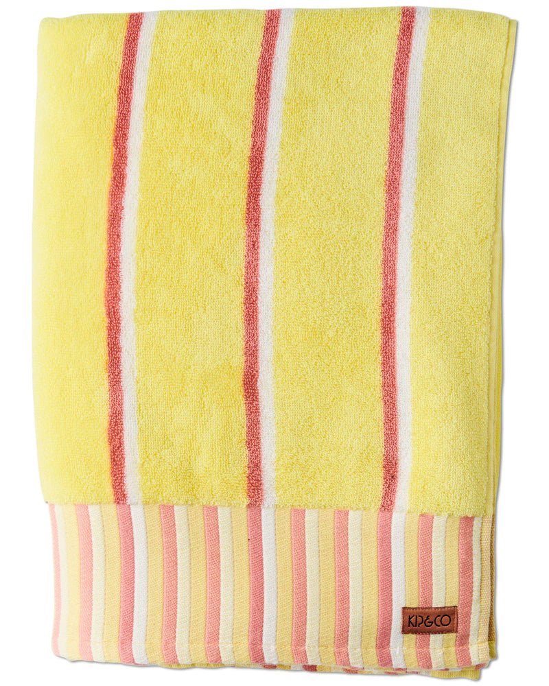 Striped Terry Bath sheet/ Beach towel