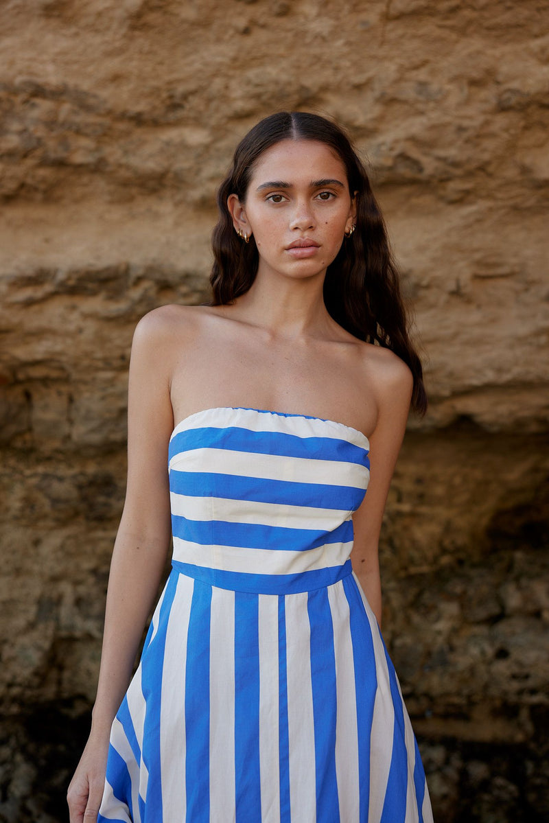 Hazel Dress Pacific Stripe