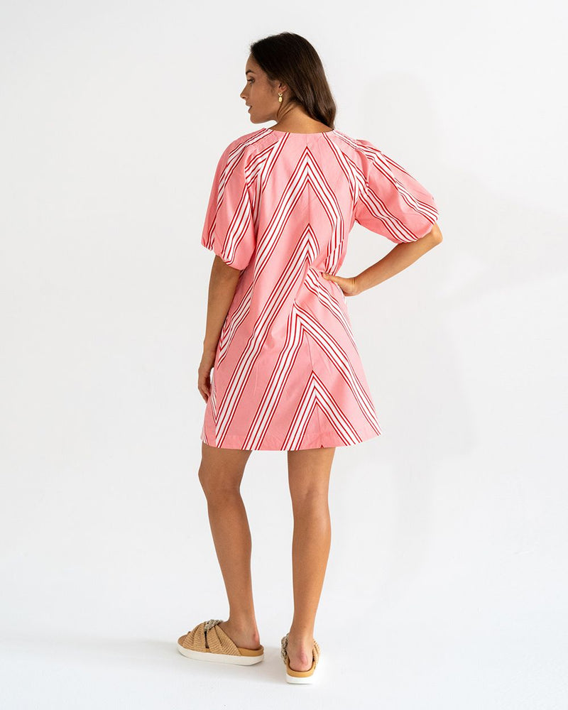 Geneva Mini Dress | Candy Stripe